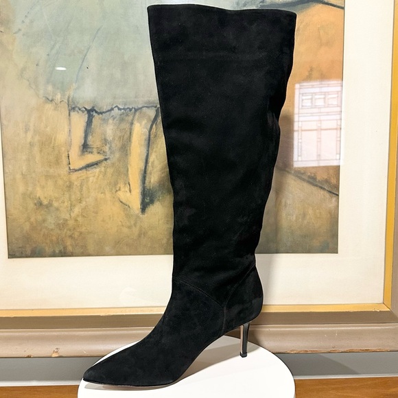 🌹VERONICA BEARD🌹 Lisa Knee High Boot Wide Calf In Black Size: 9M - Picture 3 of 16